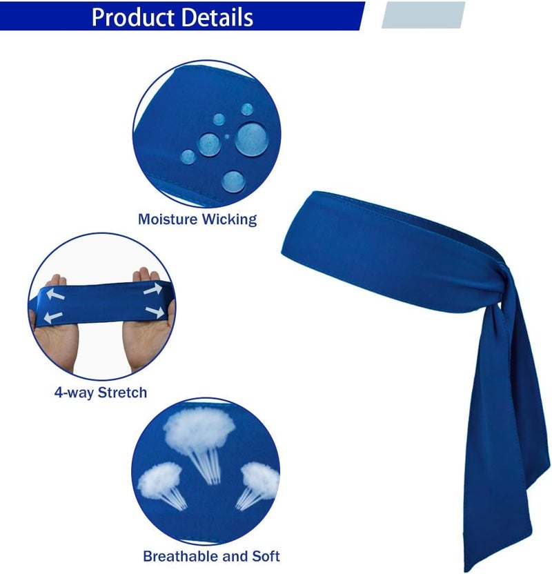 SRLLBBY Sport Tie Headbands Tennis Head Tie for Men Women Sports Fans Ninja Soccer Basketball Teams Head Ties Halloween - Image 3